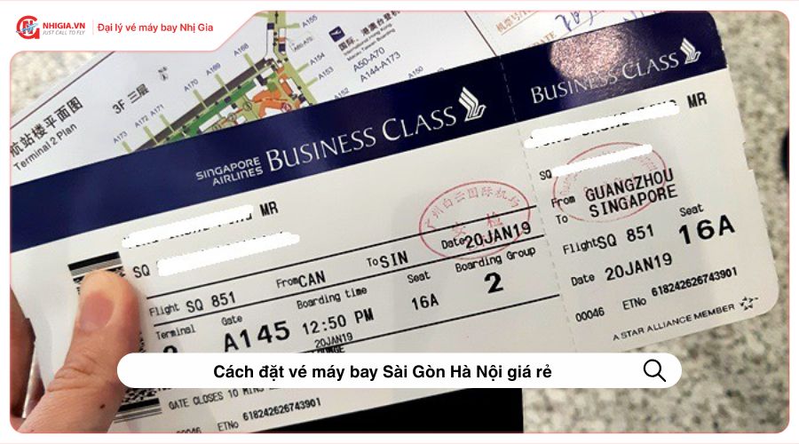 Cách đặt vé máy bay Sài Gòn Hà Nội giá rẻ
