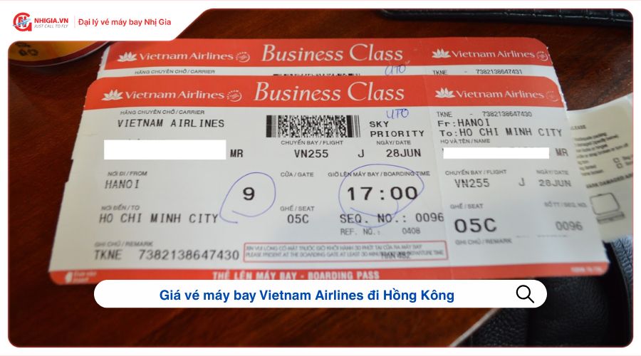 Giá vé máy bay Vietnam Airlines đi Hồng Kông