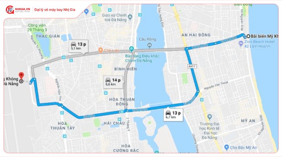 Thời gian bay đến Đà Nẵng mất bao lâu?