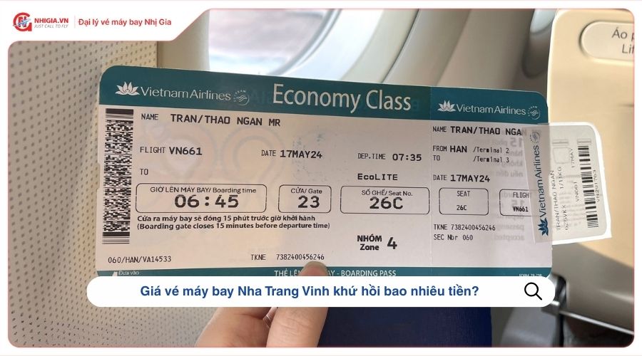 Giá vé máy bay Nha Trang Vinh​ khứ hồi bao nhiêu tiền?
