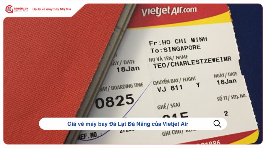 Giá vé máy bay Đà Lạt Đà Nẵng của Vietjet Air