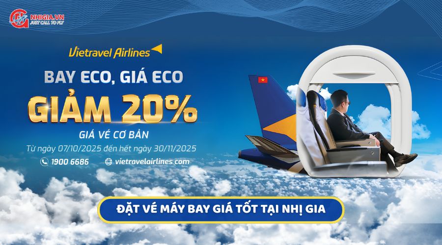 BAY HẠNG CAO CẤP VIETRAVEL AIRLINES, CHỈ TRẢ GIÁ TIÊU CHUẨN!