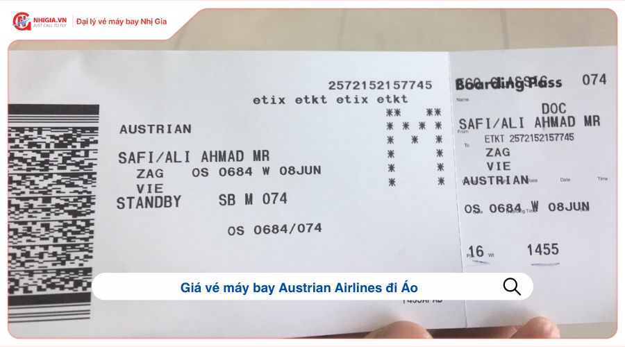 Giá vé máy bay Austrian Airlines đi Áo