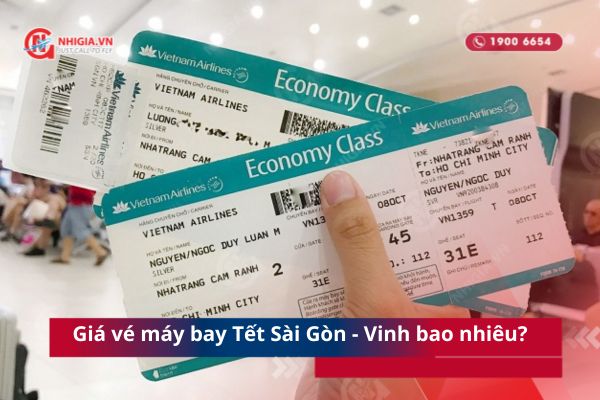 Giá vé máy bay Tết Sài Gòn - Vinh bao nhiêu?