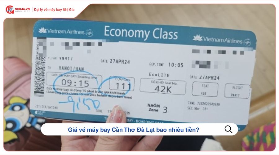 Giá vé máy bay Cần Thơ Đà Lạt bao nhiêu tiền?