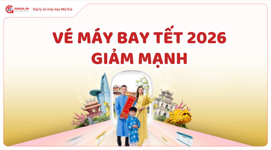 Giá vé máy bay tết 2026 giảm mạnh