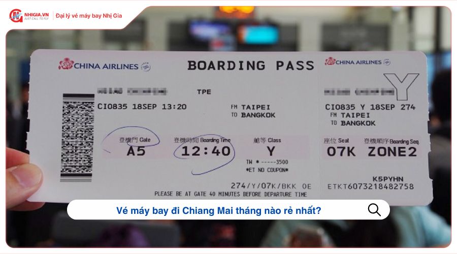 Vé máy bay đi Chiang Mai tháng nào rẻ nhất?