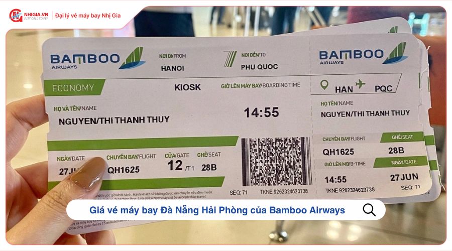 Giá vé máy bay Đà Nẵng Hải Phòng của Bamboo Airways