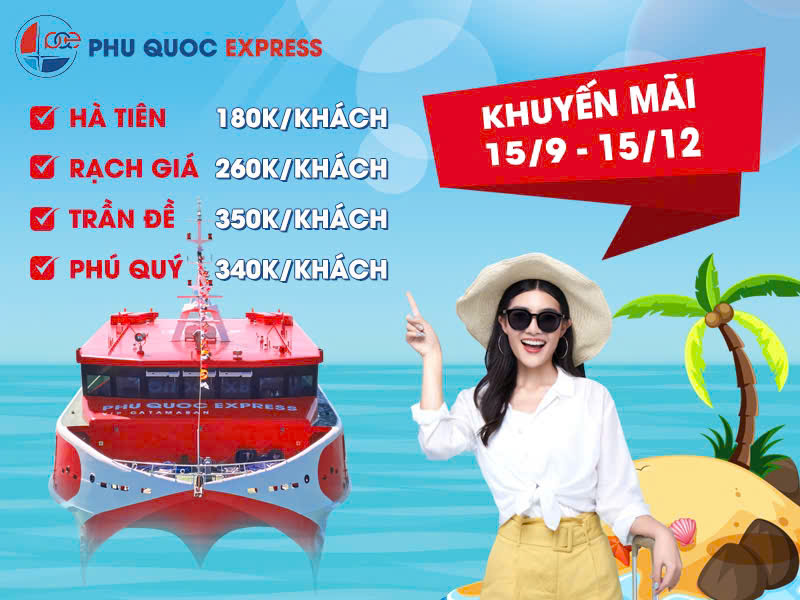 Chương trình khuyến mãi vé tàu PQE