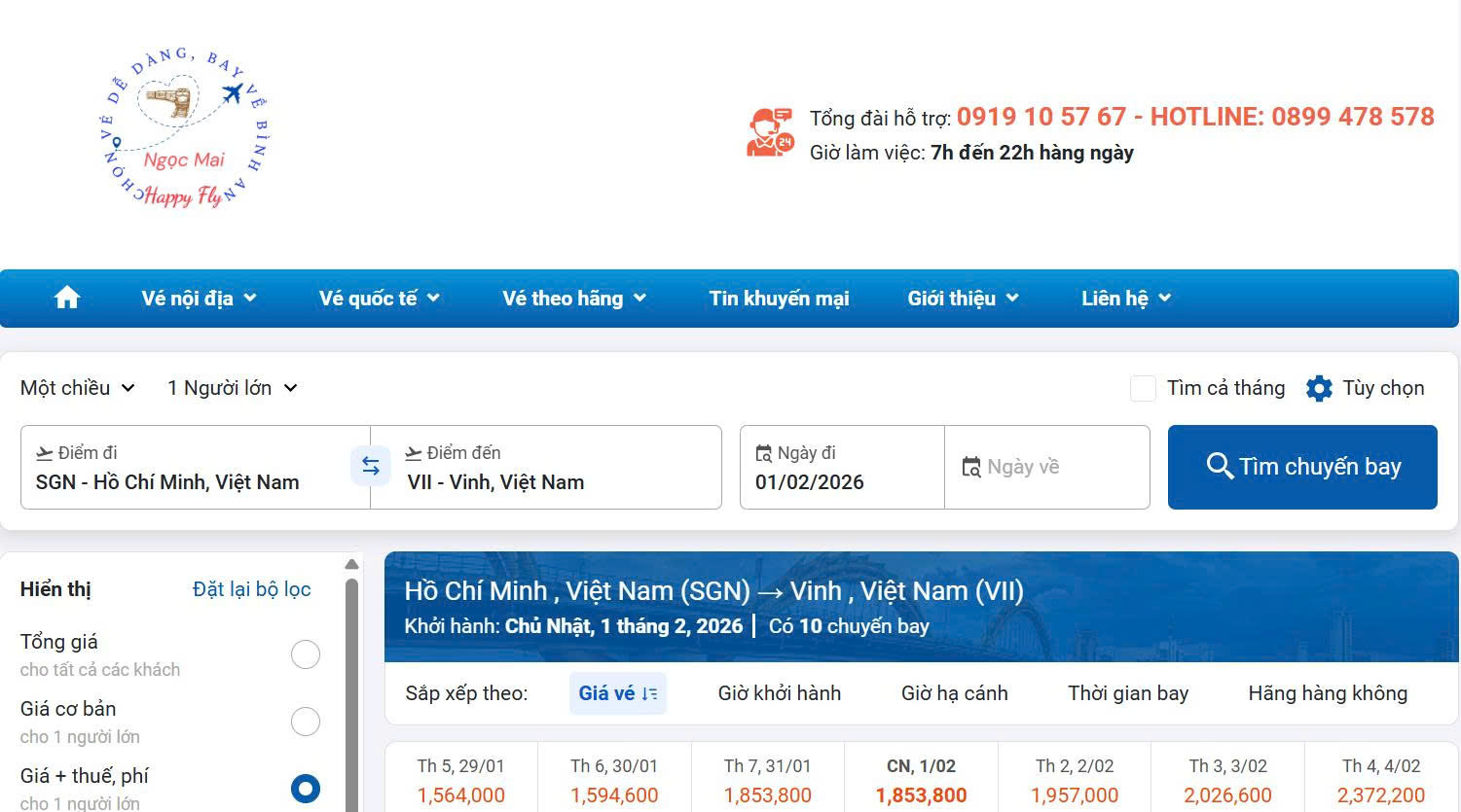 Hướng dẫn đặt vé và thanh toán