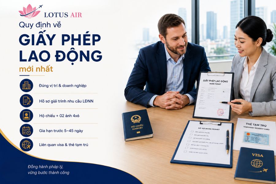 Các quy định về giấy phép lao động (work permit) mới nhất