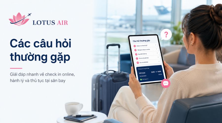 Các câu hỏi thường gặp về cách check in vé máy bay online