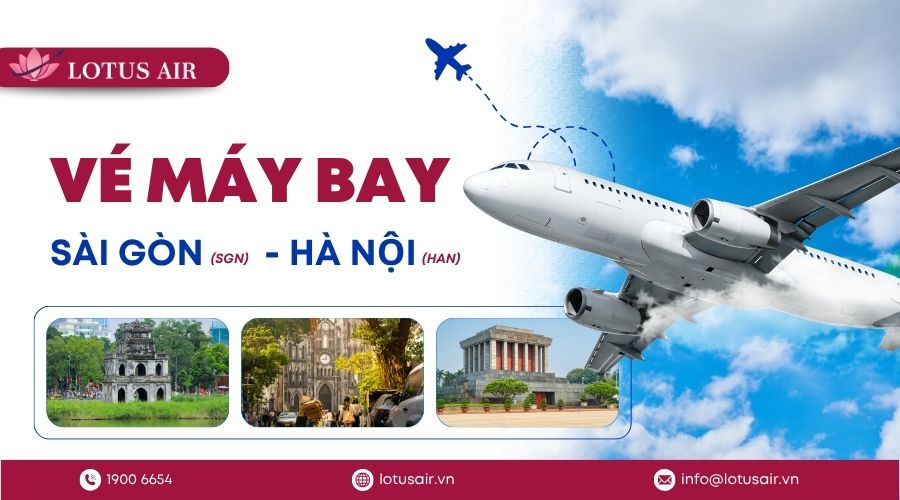 Đặt vé máy ba Sài Gòn (TP.HCM) đi Hà Nội 
