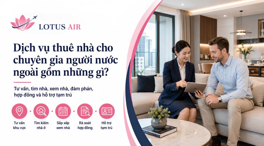 Dịch vụ thuê nhà cho chuyên gia người nước ngoài gồm những gì?