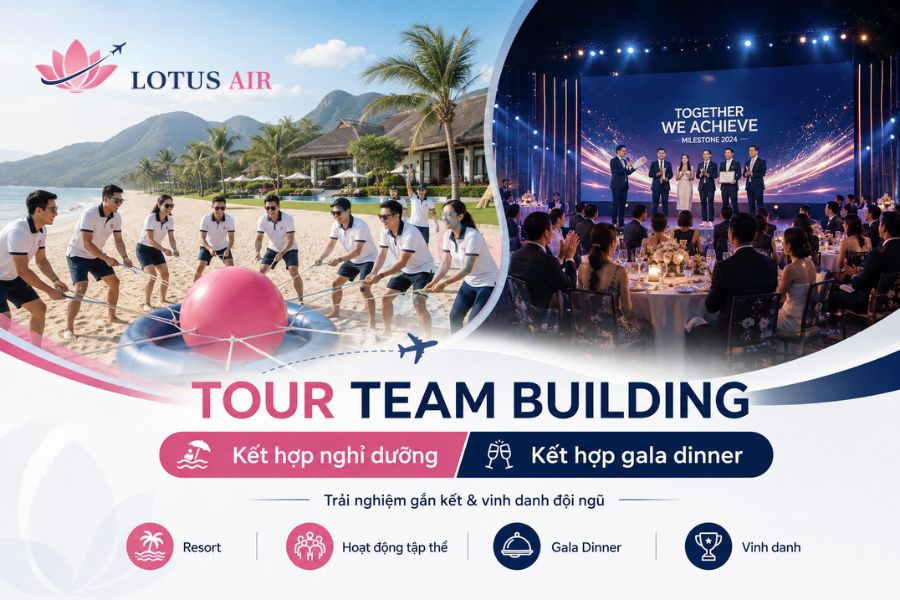 Tour Team Building kết hợp gala dinner