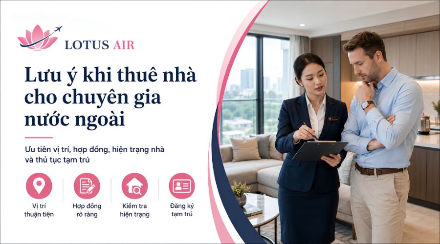 Lưu ý khi thuê nhà cho chuyên gia nước ngoài