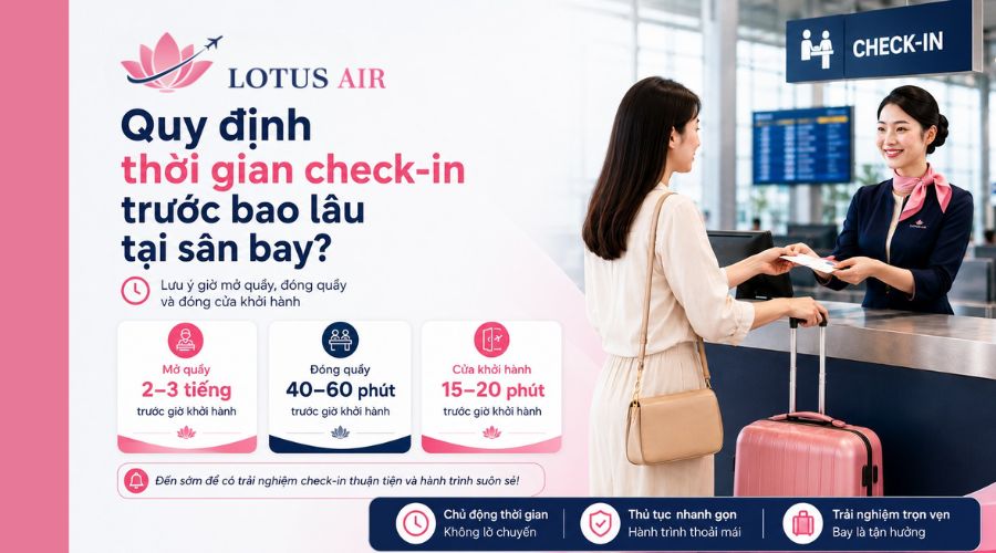 Nên ra sân bay trước mấy tiếng để không lỡ chuyến bay?