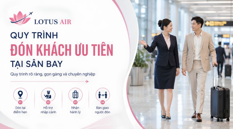 Quy trình đón khách ưu tiên tại sân bay