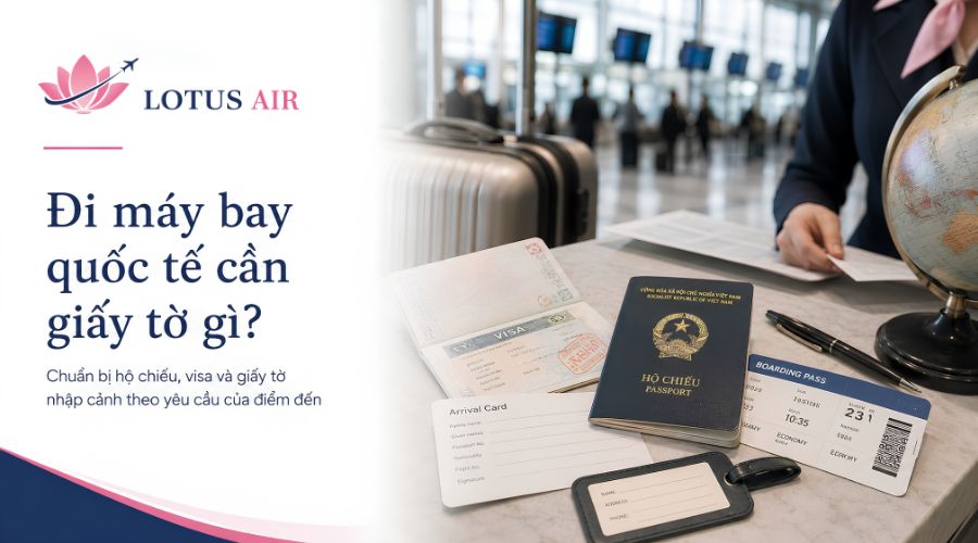 Đi máy bay quốc tế cần giấy tờ gì?