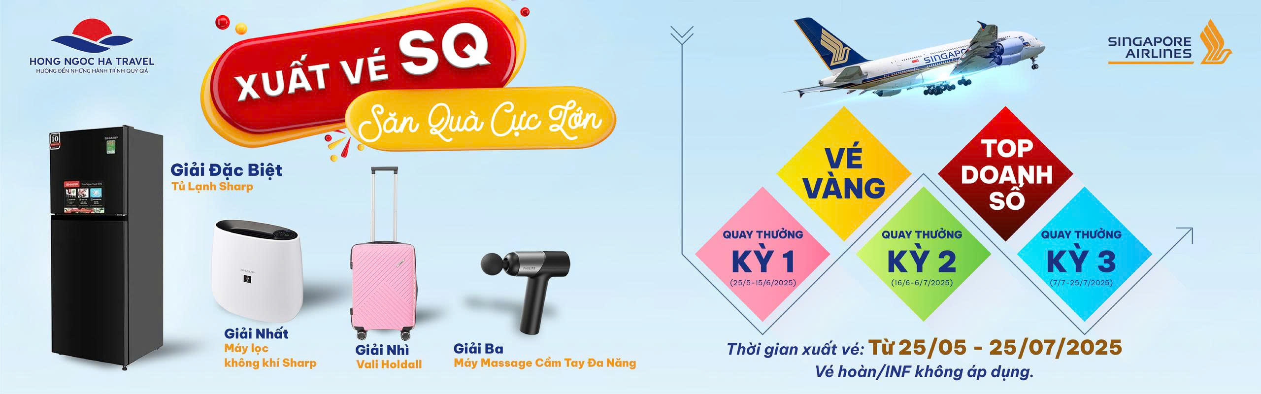 XUẤT VÉ “SQ” – SĂN QUÀ CỰC LỚN