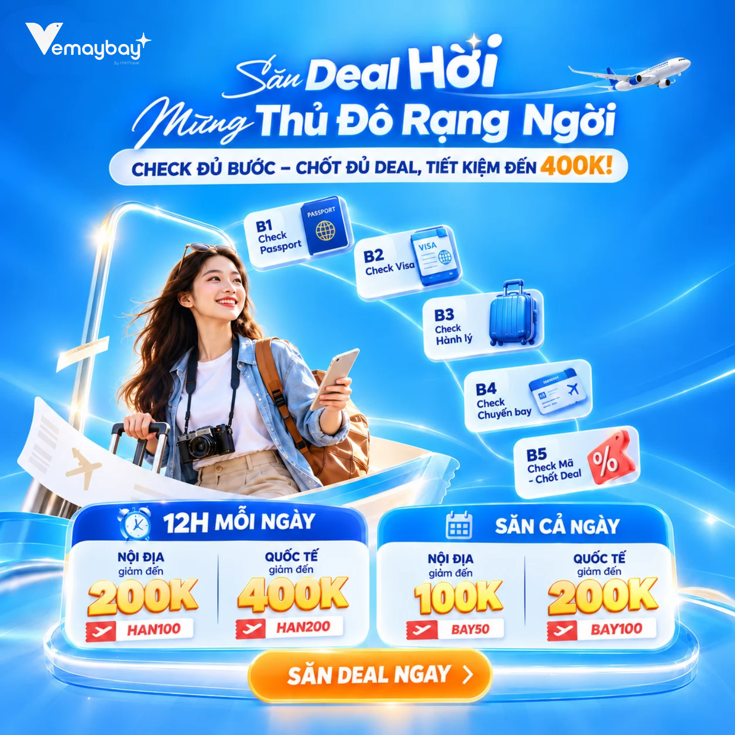 Hướng dẫn cách đặt vé máy bay siêu tiết kiệm