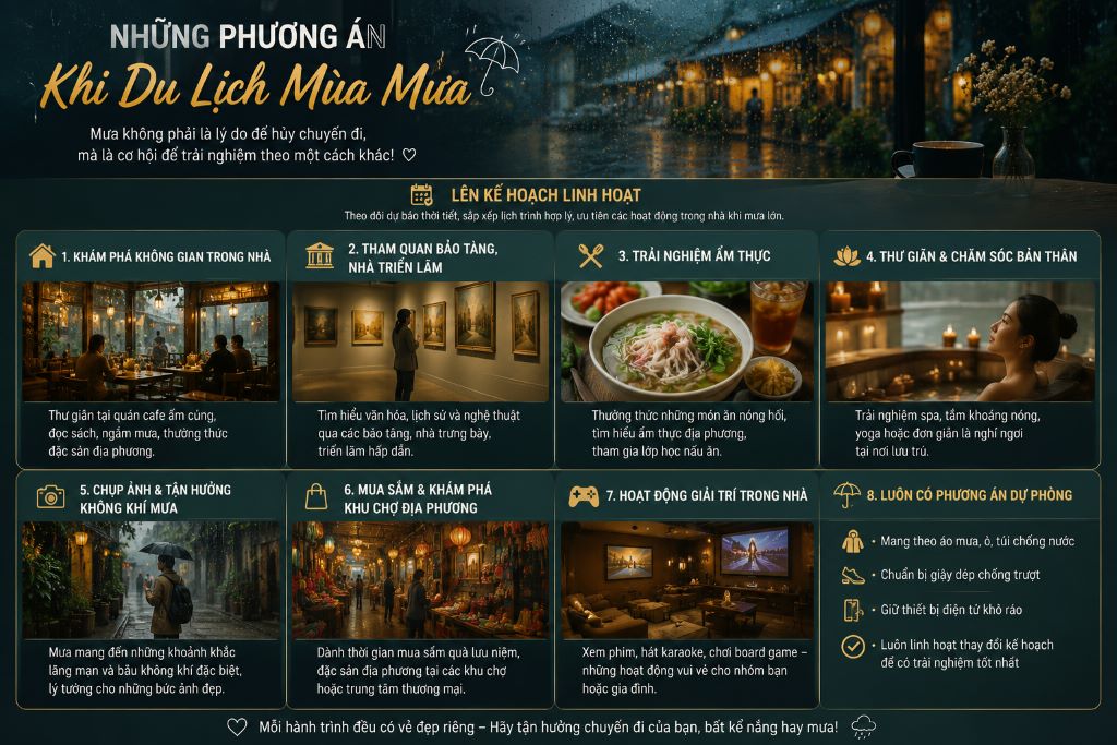 Những Điều Cần Biết Khi Du Lịch Mùa Mưa Để Có Chuyến Đi Trọn Vẹn