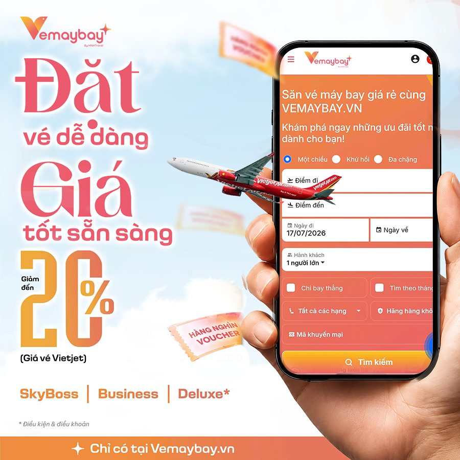 Vietjet Giảm 20% Giá Vé