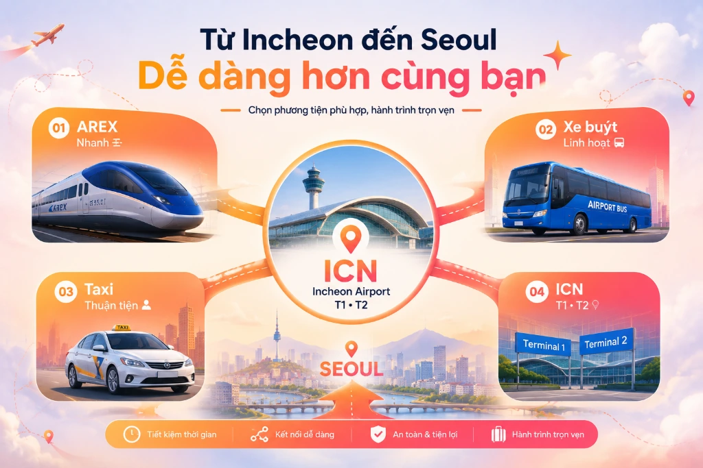 Giá vé đi Seoul nên được đọc theo tổng chi phí