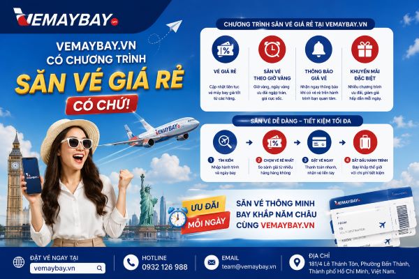 Vemaybay.vn có chương trình săn vé giá rẻ không?