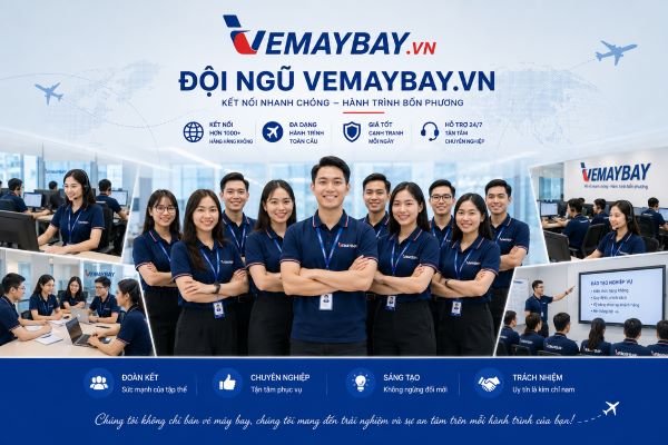 Đội ngũ nhân sự tại Vemaybay.vn - nhân tố cốt lõi cho mọi hành trình