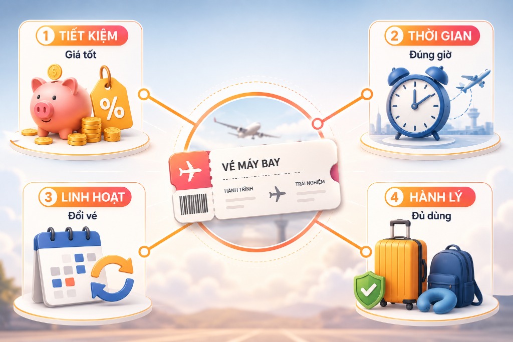 Ra sân bay đúng nhà ga và đúng thời điểm