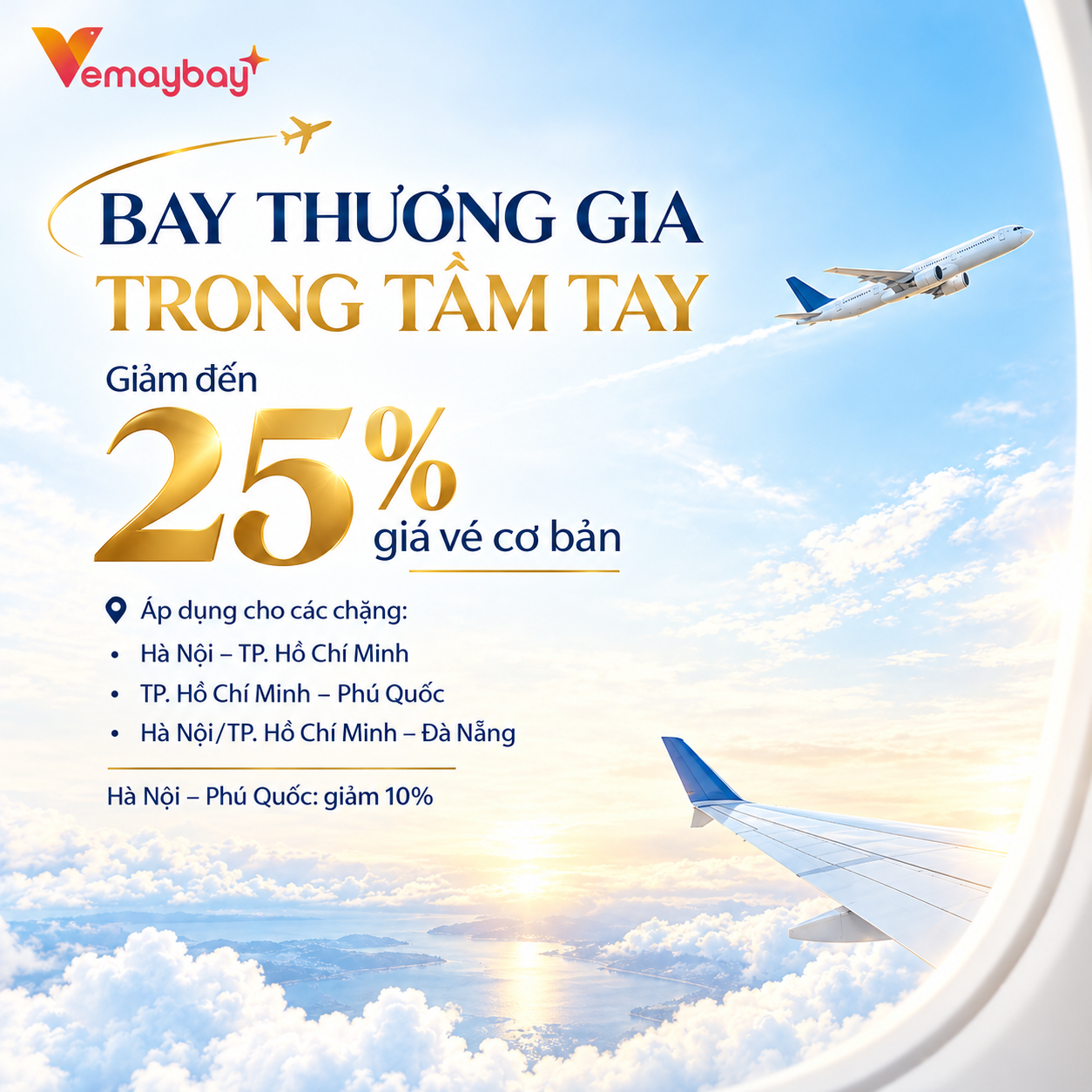 Sun PhuQuoc Giảm 25% Giá Vé Cơ Bản