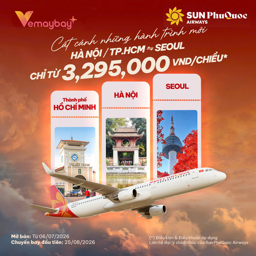 Hồ Chí Minh - Seoul  3,295,000