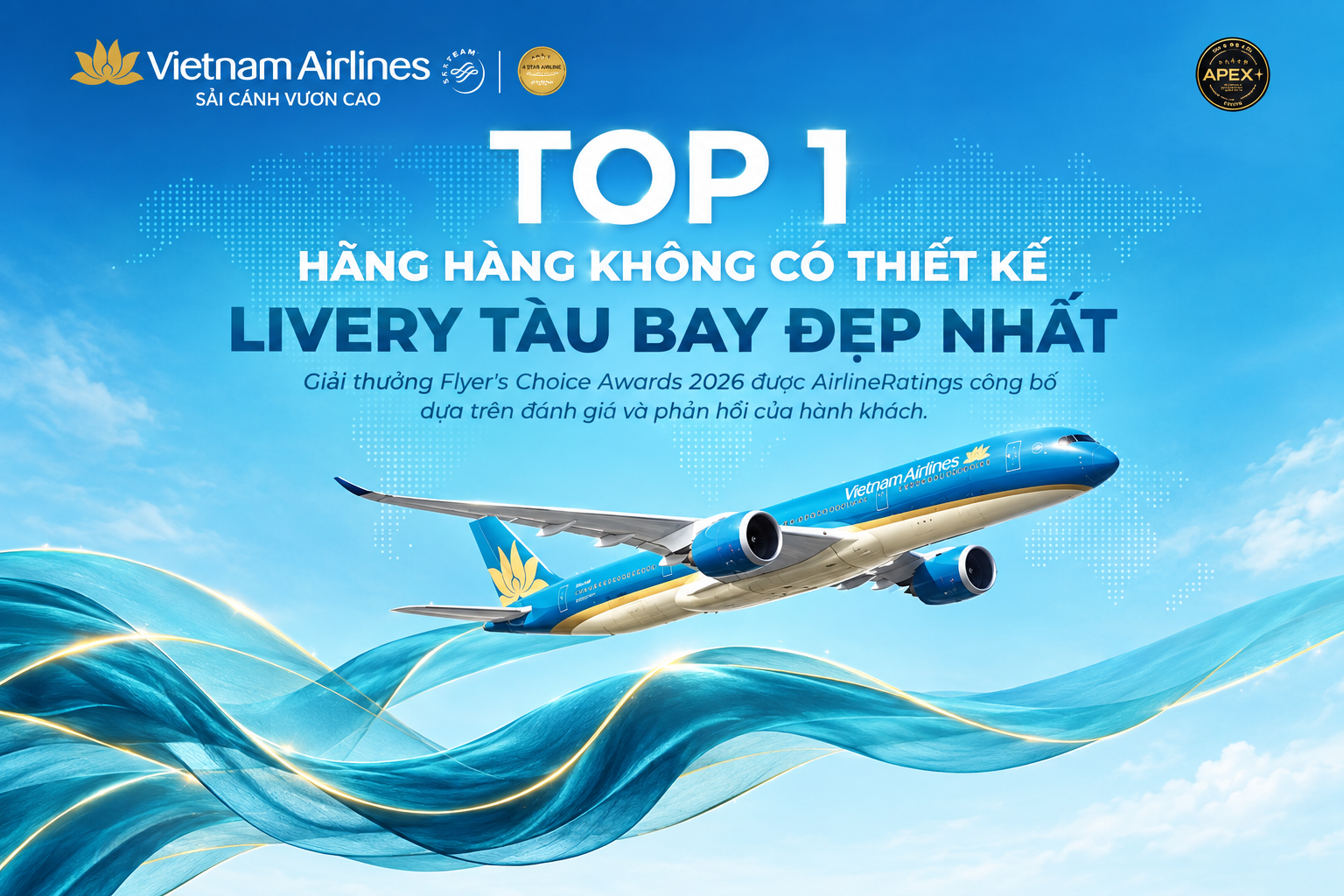 Vietnam Airlines Được Vinh Danh Tại Flyer’s Choice Awards 2026
