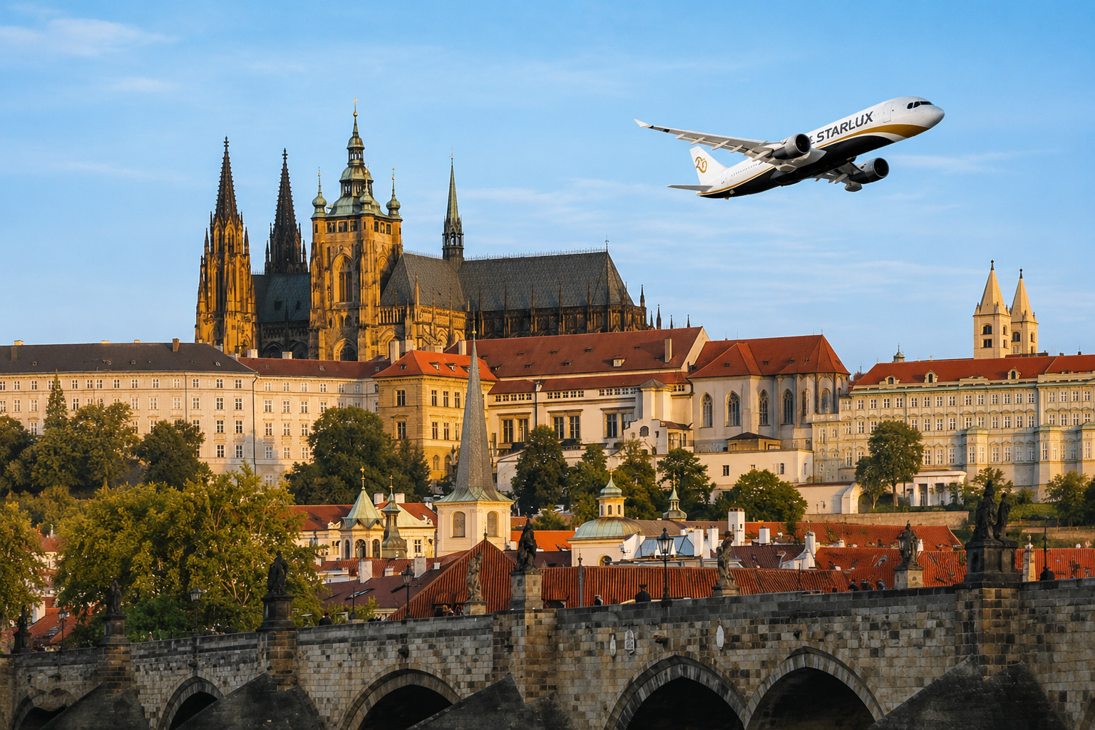 Starlux Airlines giới thiệu đường bay Taipei – Prague, mở rộng kết nối châu Âu