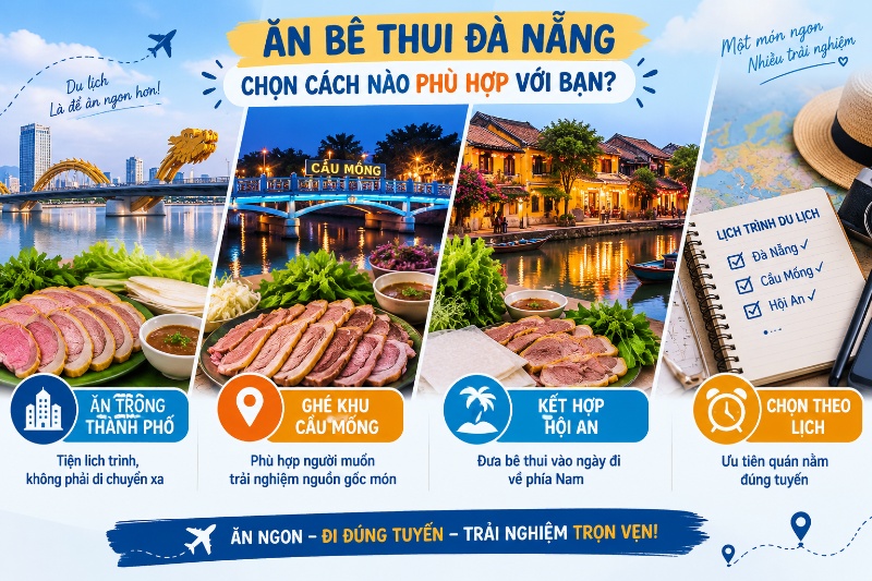 át bê thui Cầu Mống có thịt hồng và da vàng