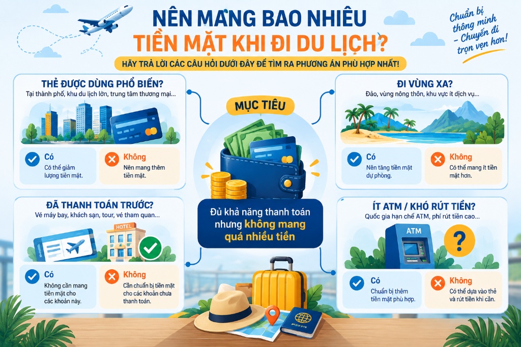 ví tiền và thẻ ngân hàng chia theo nhiều vị trí