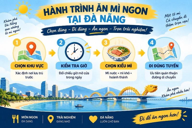tô mì xíu hoành thánh phục vụ vào buổi tối