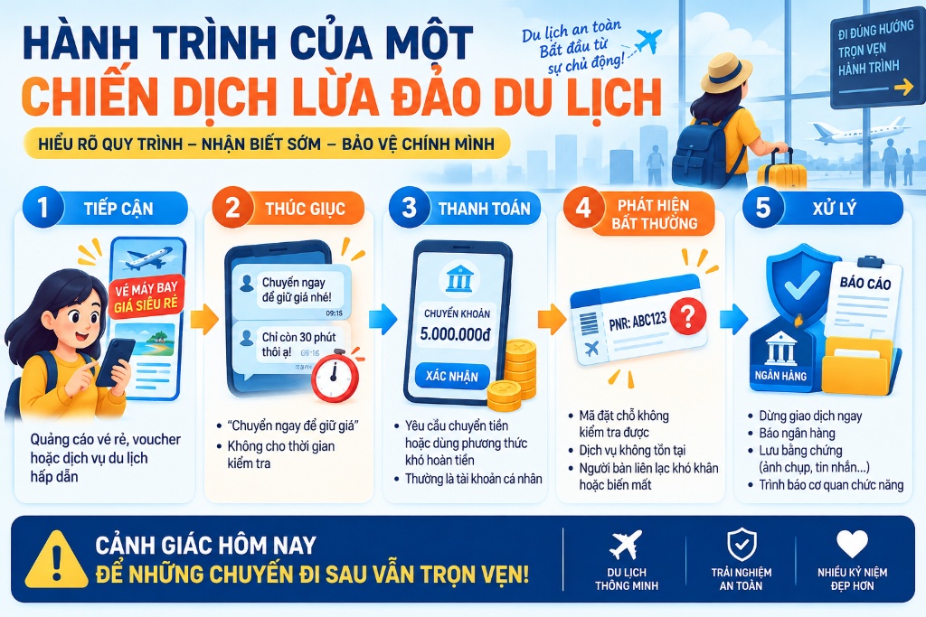 các bước xử lý khi phát hiện giao dịch du lịch đáng ngờ