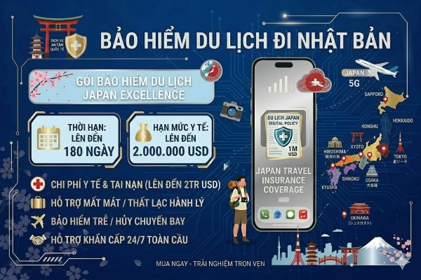 Bảo hiểm du lịch đi Japan