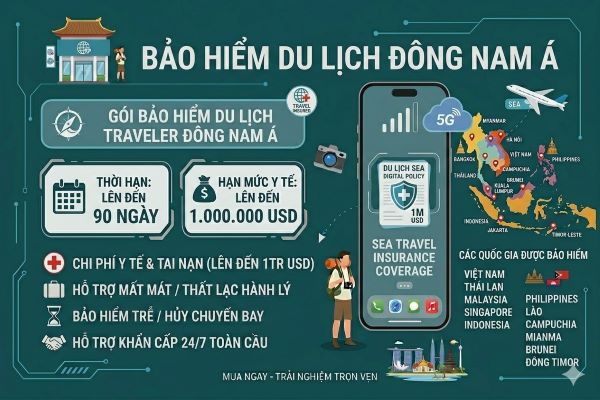 Bảo hiểm du lịch đi Đông Nam Á