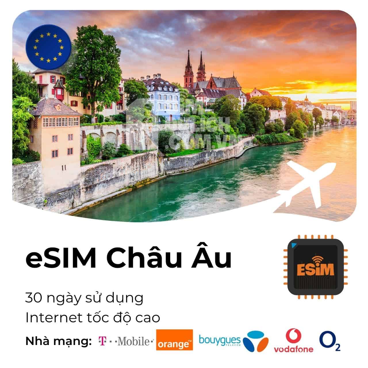 Sim 36 nước Châu Âu